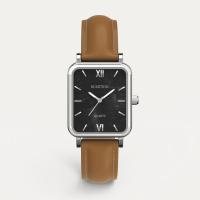 ราคา Rumtton HARBOR Mens Watch Black Mother of Pearl Dial Camel Leather Strap สีเงิน (27576101271)