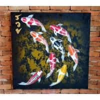 ราคา ภาพวาดปลาคราฟมงคลขนาด60×60cm (29664908304)