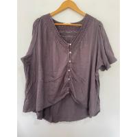 ราคา BM2 ผ้ายืด *ผ้าขุย* Lucky Brand XL อกหน้าผ้า 58 นิ้ว ยาว 22-27 นิ้ว เสื้อสาวอวบ (57654337594)