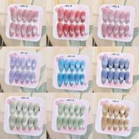 ราคา เล็บปลอมแคทอายสีเรียบงานสีเงาสวย ไซส์ M Luxnail LK1 เล็บปลอมลูกแก้วแคทอายราคาส่ง (27889731447)