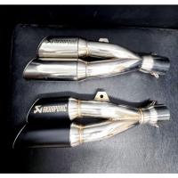 ราคา ปลายท่อ Akrapovic ท่อคู่ ยาวประมาณ 13นิ้ว งานดี เสียงดี พร้อมจุกลดเสียง (21176547178)