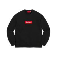 ราคา Supreme Box Logo Crewneck FW22 (BLACK) (23623925825)