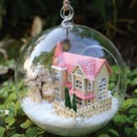 ราคา บ้านตุ๊กตา บ้านจิ๋ว สวนขวด Angle town ร้านไทยส่งไวได้ของเร็ว บ้านจิ๋วในโหลแก้วพร้อมขาตั้ง (2593694798)