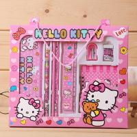 ราคา กล่องเครื่องเขียนเด็ก กล่องใหญ่ 6 in 1ชุดเครื่องเขียนไม้บรรทัดยางลบน่ารัก สำหรับเด็ก (58101968159)