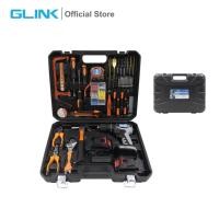 ราคา สว่านไร้สาย 21V Glink GSD-21V ชุดเครื่องมือครบชุด แบตเตอรี่ Li-Ion (52202918629)