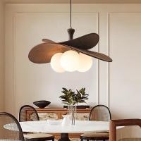 ราคา วินเทจ โคมไฟโต๊ะอาหาร Wabi-sabi style โคมไฟระย้าแก้วห้องนอน โคมไฟห้องครัว โคมไฟร้านกาแฟ ไฟแต่งบ้าน (43423288572)