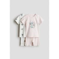 ราคา H&M(เอชแอนด์เอ็ม) ชุดนอนผ้าคอตตอนแพ็ก 2 ตัว เด็กทารก 1142881_1 (29594151941)