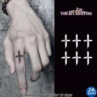 ราคา สติกเกอร์รอยสักปลอมลายกากบาทขนาดเล็ก สำหรับนิ้วมือ กันน้ำ ติดทนนานถึง 15 วัน (28438715381)