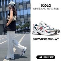 ราคา New Balance รองเท้าผ้าใบ รองเท้าลำลอง M 530 White Silver Navy Red MR530LO (25626390387)