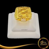 ราคา Ring (No.62RD) แหวนหุ้มทอง แหวนผู้หญิง แหวนแฟชั่นทองชุบ ลายมังกรหน้าเลี่ยม นน.2 สลึง งานเคลือบแก้วหนาพิเศษ (23307405384)