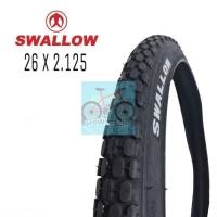 ราคา Swallow Deli Tyre สีดํา MTB จักรยานเสือภูเขายางขนาด 26 x 2.125 (54955620209)