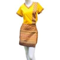 ราคา กระเปงสั้นลายไทยสีน้ำตาล (21468893980)