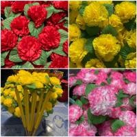 ราคา พร้อมส่ง 3.5บาท ดอกดาวเรือง ไม้สำเร็จพร้อมใช้ ไม้สวรรค์ ไม้เสียบธนบัตร มีหลายสี ไม้ยาว15-16นิ้ว ไม้กฐิน แพ็คละ 25 ไม้ (27900178840)