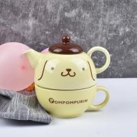 ราคา Sanrio Pompompurin Pom Pom Pom Pompurin น่ารักการ์ตูนกาน้ําชาชุดถ้วยเซรามิคชา Maker แก้วชาเครื่องดื่มชา (42303148658)