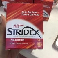 ราคา stridex สีแดง 90 แผ่น โทนเนอร์เช็ดลดสิว (1165293061)