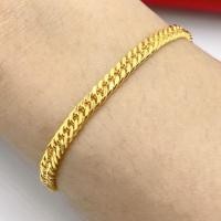 ราคา สร้อยข้อมือทองโคลนนิ่งเหมือนแท้ เส้นเล็กน่ารัก น้ำหนัก1สลึง ขนาด3มิล ทองชุบ สร้อยข้อมือ 024 (40723402810)