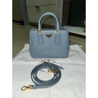 ราคา Prada Saffiano Mini Tote สีฟ้า (49904230021)