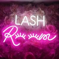 ราคา ป้ายไฟ ป้ายไฟร้าน ป้ายไฟตัวอักษร ป้ายไฟวิ่ง ป้ายไฟต่อขนตา ป้ายไฟled LASH （60x30cm） (21294481836)