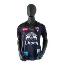 ราคา เสื้อซ้อมฟุตบอลทีมชาติไทย พิมพ์ลายทั้งตัว สีดำ / ร้านบอลไทย Ballthaifc Sport (6694136847)