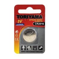 ราคา TORIYAMA ถ่านกระดุม Button Cells CR2016 (10733437064)