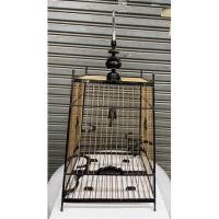ราคา กรงนกหัวจุก 15ซี่ ไม้ขาวดำ ทรงสปอร์ต พร้อมหัวกรงตะขอสแตนเลส และถาดรอง (19523651118)