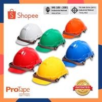 ราคา PROTAPE หมวกนิรภัย หมวกเซฟตี้ วิศวะ ก่อสร้าง สายรัดคางยางยืด SAFETY HELMET High Impact ABS มาตรฐาน มอก. (17375440900)