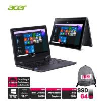 ราคา โน๊ตบุ๊คฝาพับ Acer TravelMate Spin B3 TMB311R-31-A14PG/T001 (Shale Black) (14622825114)