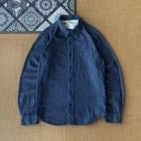 ราคา KEMEJA Muji เสื้อเชิ้ตยีนส์ ไซส์ SM (เหมือนใหม่) ต้นฉบับ 100% 181225GGG (44227337211)