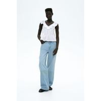 ราคา H&M(เอชแอนด์เอ็ม) เสื้อกล้ามผ้าคอตตอนกุ๊นชายรุ่ย ผู้หญิง 1277745_1 (25992219801)