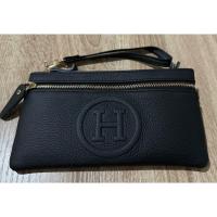 ราคา กระเป๋าครัชใส่ iPhone pro max ได้ไม่อึดอัด หนังวัว%แท้ 3 ช่องซิบใช้งาน (56853399175)