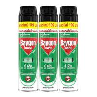ราคา แพ็ค 3 กระป๋อง ไบกอนสเปรย์ฉีดยุง มด แมลง กระป๋องละ 600 มล.x 3 กระป๋อง Baygon มีให้เลือกหลายกลิ่น (43501441879)