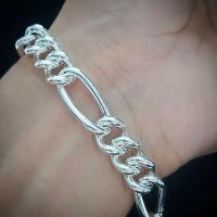 ราคา น้ำหนักเงิน 2.4 บาท (37 กรัม).สร้อยข้อมือเงินแท้.ลายอิตาลี่.เงินแท้ทั้งเส้น.ไม่ใช่งานชุบ. (5928940821)