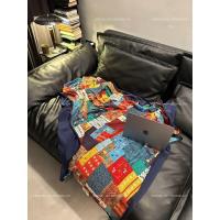 ราคา HL Double-Layer Silk Silut Floral Floral Summer Cool Quilt Cover Bedding (40108847276)