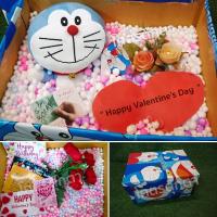 ราคา เซ็ตเซอร์ไพรส์ ตุ๊กตาโดเรม่อน size 7 นิ้ว **ยิ้มอ่อน** (ใส่กล่องเปิดฝา แบบห่อของขวัญ ) พร้อมเม็ดโฟมคละสี (2019962907)