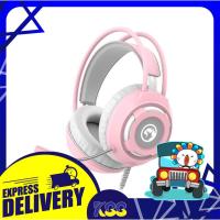 ราคา MarvoHG8936 Gaming Headphone สีชมพู สาย USB+3.5 หูฟังเกมมิ่ง (14063843219)
