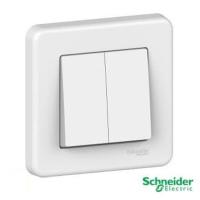ราคา สวิตช์ Schneider Leona LNA Double Series0300321 / 2 Gang Inbow Outbow Original (44076979512)