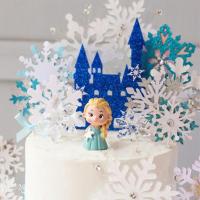 ราคา ป้ายเจ้าหญิงเอลซ่าเกล็ดหิมะปราสาทสําหรับตกแต่งเค้กวันเกิดงานแต่งงาน (4992623430)