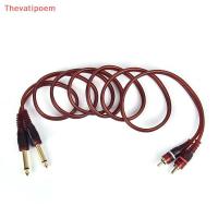 ราคา [Thevatipoem] 1.5M Cable, Dual Male to Dual 6.35mm 1/4 นิ้ว Male Mixer Audio Cable HOT (53304317153)