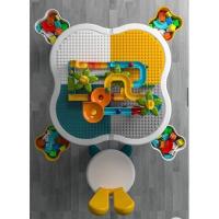 ราคา ชุดโต๊ะต่อเลโก้กระต่าย (Rabbit Lego Table) ขนาดใหญ่ แข็งแรง มีตะกร้าใส่ของเล่น 4ใบ (ชุดโต๊ะ 1 ตัว + เก้าอี้ 1 ตัว) (10248356218)