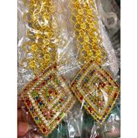 ราคา เข็มขัดชุดไทยหัวเพชรสี (3804812326)