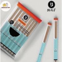 ราคา ตะเกียบไม้ ตะเกียบอนามัย อย่างดี หุ้มพลาสติก ตราเบนลี่ Benly 70คู่/แพ็ค (18452641311)