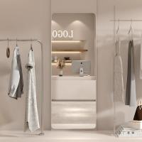 ราคา ห้องนอนในครัวเรือนแต่งหน้าแขวนผนัง ห้องรับฝากของ หอพักชั้นกระจกยาวเต็มตัวร้านขายเสื้อผ้าติดตั้งกระจกกระจกกระจก WQGL (54253699902)