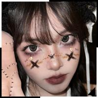 ราคา Uzf】สติกเกอร์รอยสักชั่วคราวลายค้างคาวแวมไพร์ฮาโลวีน10ชิ้นสำหรับแต่งหน้างานปาร์ตี้ (55904430709)