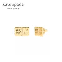ราคา Kate Spade New York ต่างหูสตั๊ดรุ่น Away We Go Postcard Studs KH545 700 สี Gold (50551120110)