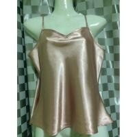 ราคา แบรนด์เนม USA size M สายเดี่ยวสีชมพู ผ้าซาติน (8457808541)