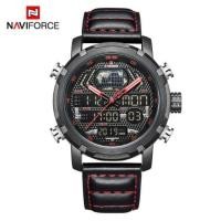 ราคา NEW นาฬิกา นาฬิกา naviforce แท้ ของแท้ราคาถูก รุ่น NF9160 B/R/B สายหนังสีดำแดง รับประกัน 1ปี มีเก็บเงินปลายทาง (2090939539)