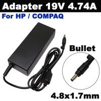 ราคา Adapter HP 19V4.74A Small Mouth Laptop Power Adapter Computer Charger Bullet 90W 4.8x1.7mm (bullet head) (28029224286)