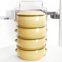 ราคา ปิ่นโตเคลือบ รุ่นบุษบา ขนาด 14 ซม 4 ชั้น (6904184894)