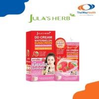 ราคา [เนียนใส อัพผิวไบร์ท] Jula's Herb จุฬาเฮิร์บ ดีดีครีมกันแดดแตงโม แบบ 1 กล่อง 6 ซอง (27325811335)