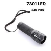 ราคา ไฟฉายซูม LED 7301 ใช้ถ่านไฟฉาย (451740706)